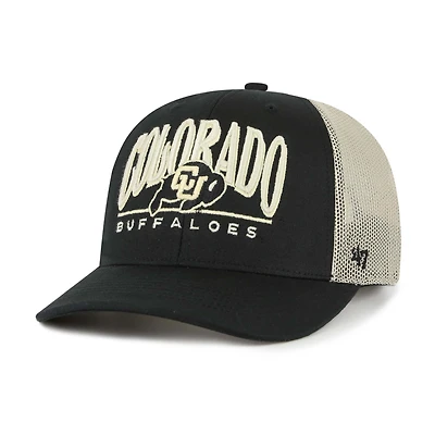 Men's '47 Black Colorado Buffaloes Arid Adjustable Trucker Hat