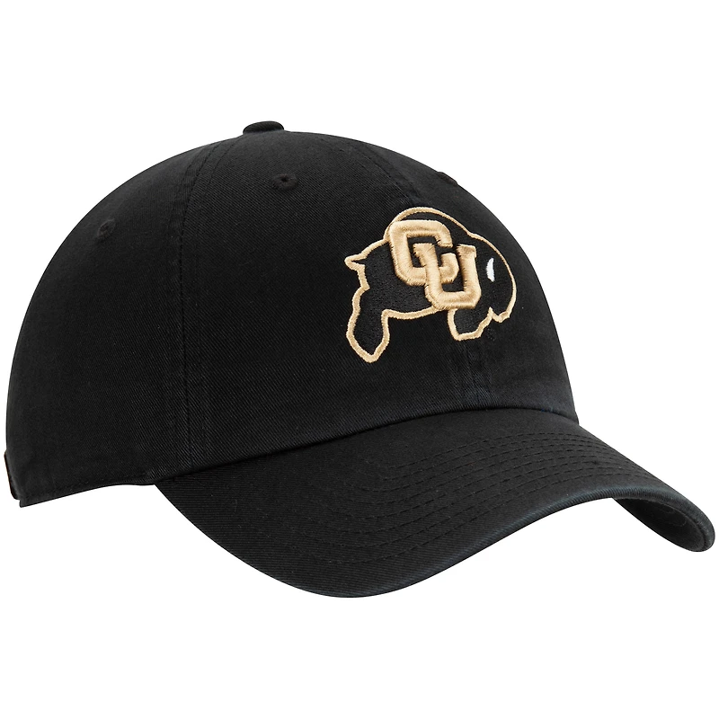 Men's '47 Black Colorado Buffaloes Clean Up Adjustable Hat