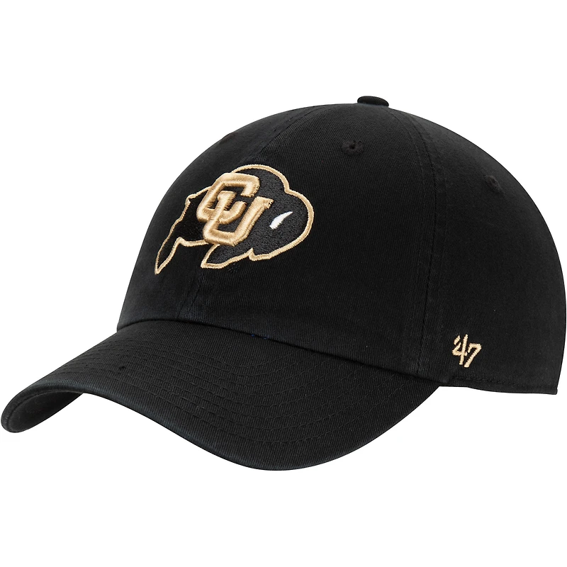 Casquette réglable Clean Up '47 noire des Colorado Buffaloes pour hommes
