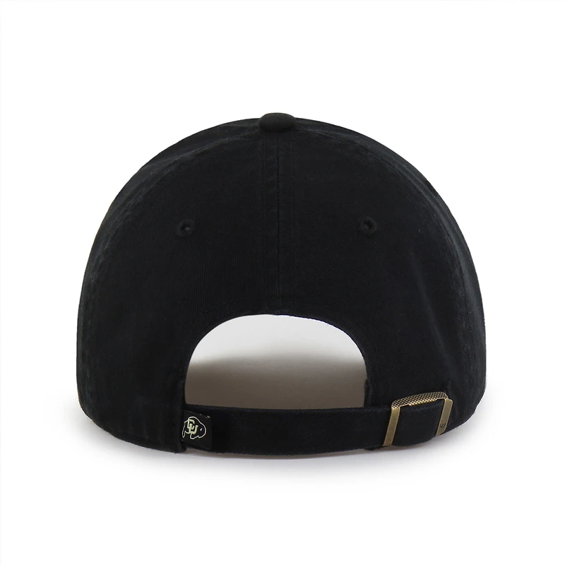 Men's '47 Black Colorado Buffaloes Clean Up Adjustable Hat