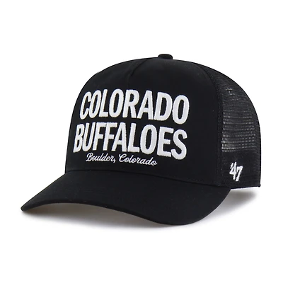 Casquette trucker ajustable '47 Black Colorado Buffaloes Contemporary Hitch pour homme
