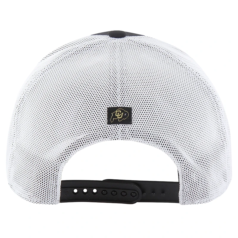 Casquette réglable noire Colorado Buffaloes Downburst Trucker '47 pour hommes