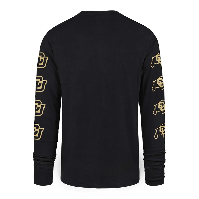 Men's '47  Black Colorado Buffaloes Go Big Long Sleeve T-Shirt