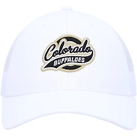 Casquette réglable blanche Colorado Buffaloes Brant Trucker pour hommes