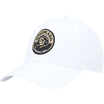 Casquette réglable Ahead White Colorado Buffaloes Stratus pour hommes