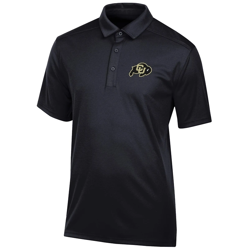Men's Black Colorado Buffaloes Classic Jacquard Polo