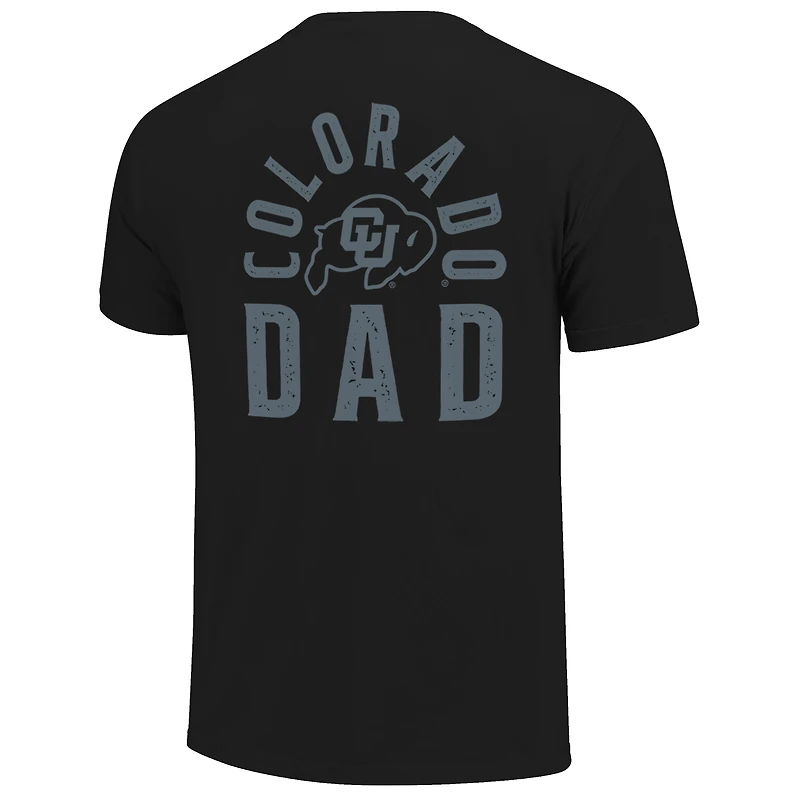 Men's Black Colorado Buffaloes Father's Day Mascot Overlay T-Shirt