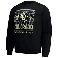 Men's  Black Colorado Buffaloes Holiday Fleece Sweatshirt