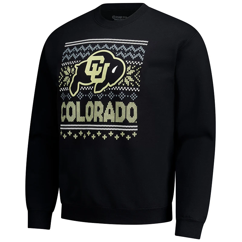 Sweat-shirt polaire noir pour homme Colorado Buffaloes Holiday