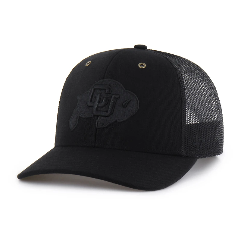 Men's Carhartt x '47 Black Colorado Buffaloes Trucker Adjustable Hat