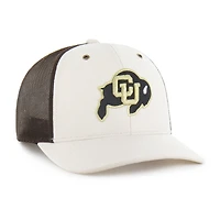 Men's Carhartt x '47 Natural/Brown Colorado Buffaloes Undyed Trucker Adjustable Hat