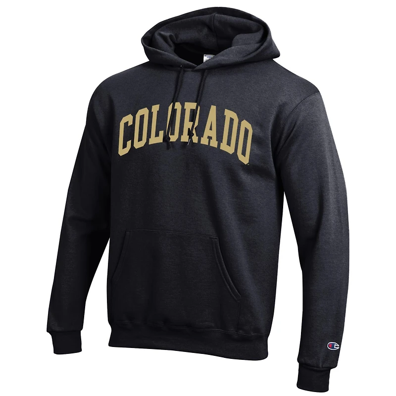 Men's Champion  Black Colorado Buffaloes Basic Arch Fleece Pullover Hoodie