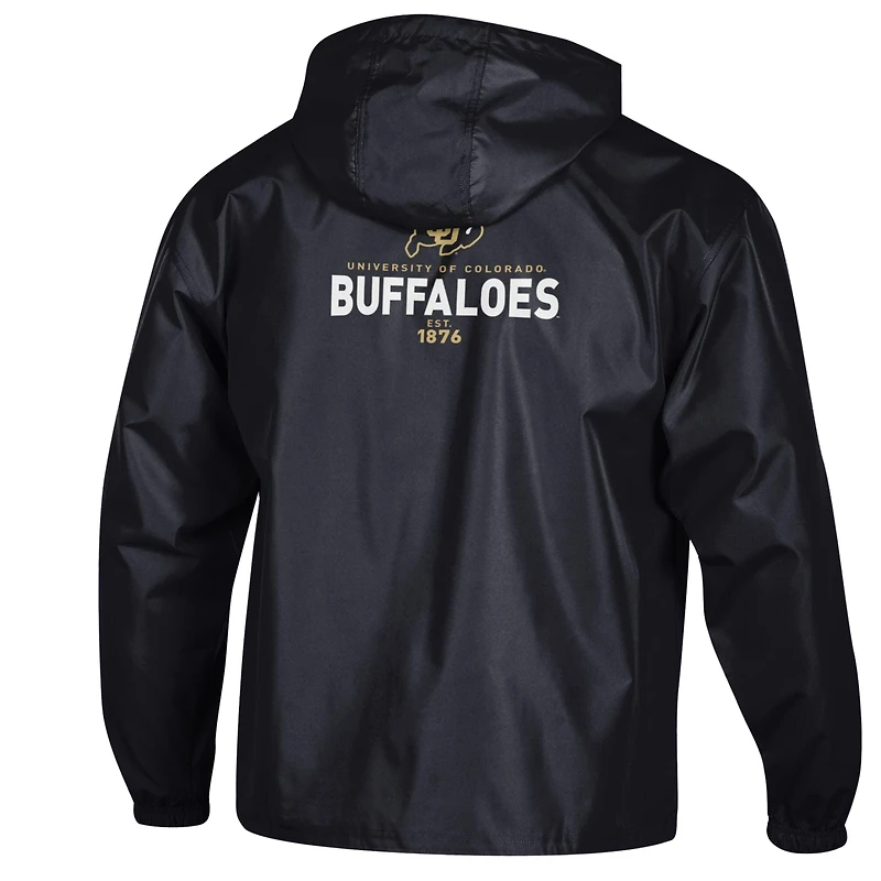 Men's Champion Black Colorado Buffaloes Delay Packable Half-Zip Jacket