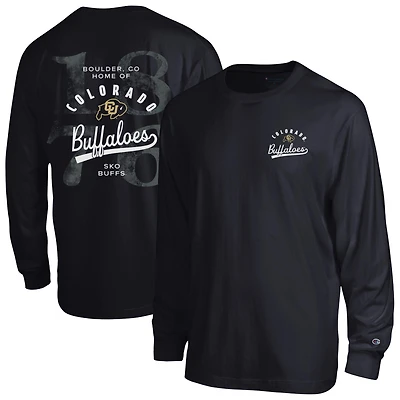 Men's Champion  Black Colorado Buffaloes Laminated All-Star Long Sleeve T-Shirt