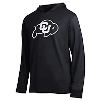 Men's Champion  Black Colorado Buffaloes Tonal All-Star Long Sleeve Hooded T-Shirt