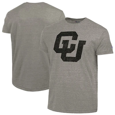Men's Champion  Charcoal Colorado Buffaloes Vintage Triumph Tri-Blend T-Shirt