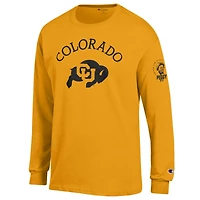 Men's Champion Gold Colorado Buffaloes Peggy 100 Long Sleeve T-Shirt