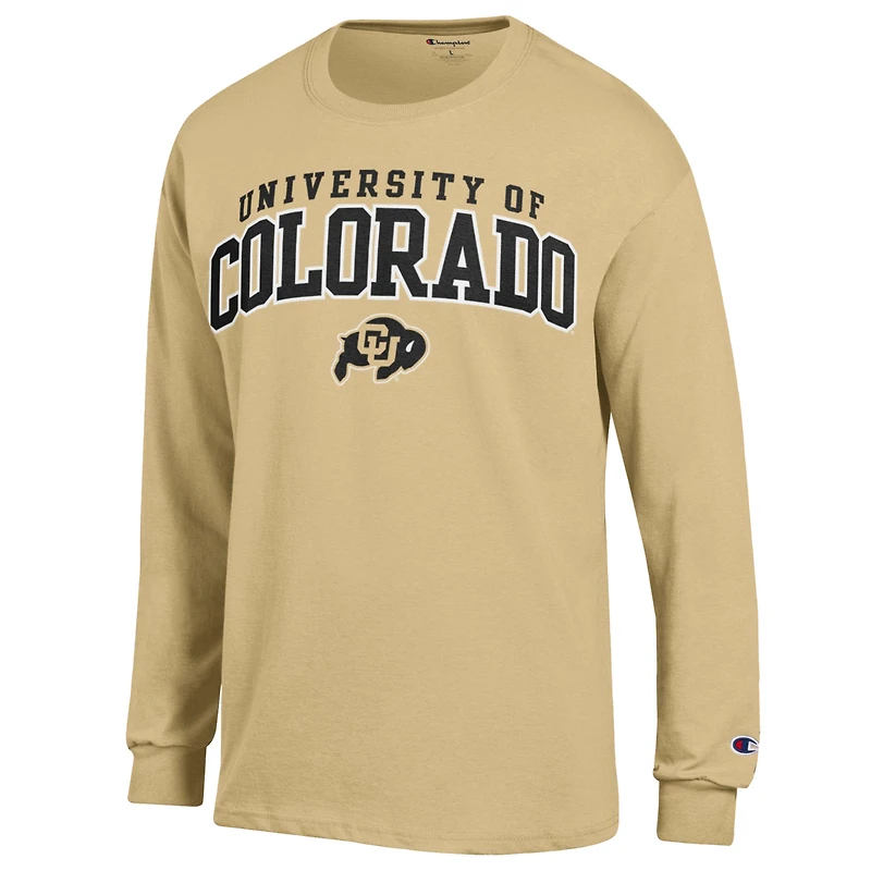 Champion Gold Colorado Buffaloes Propriété de T-shirt à manches longues pour hommes