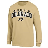 Men's Champion Gold Colorado Buffaloes Property Of Long Sleeve T-Shirt