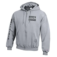 Men's Champion  Gray Colorado Buffaloes Varsity Powerblend Full-Zip Fleece Hoodie