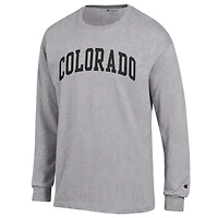 T-shirt à manches longues Basic Arch gris chiné pour homme