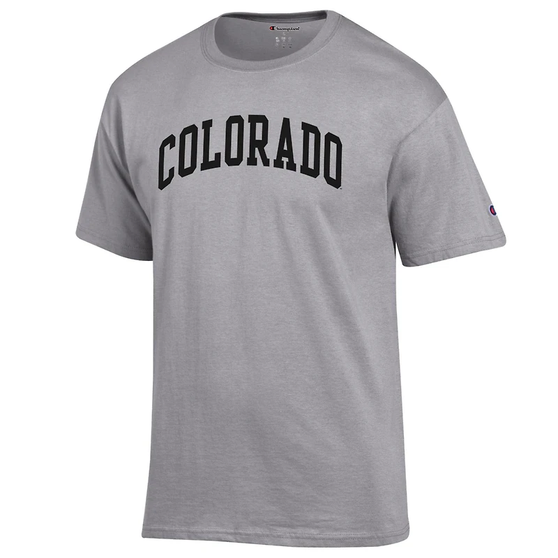 Men's Champion  Heather Gray Colorado Buffaloes Basic Arch T-Shirt