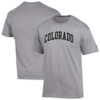 Men's Champion  Heather Gray Colorado Buffaloes Basic Arch T-Shirt