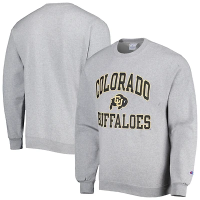 Sweat-shirt Champion gris chiné Colorado Buffaloes High Motor pour homme