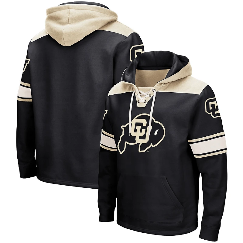 Sweat à capuche lacets Colosseum noir Colorado Buffaloes 2.0 pour hommes