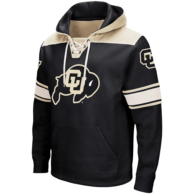Sweat à capuche lacets Colosseum noir Colorado Buffaloes 2.0 pour hommes