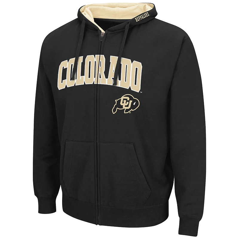 Sweat à capuche entièrement zippé Colosseum Colorado Buffaloes Arch & Logo 3.0 pour homme