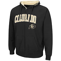 Sweat à capuche entièrement zippé Colosseum Colorado Buffaloes Arch & Logo 3.0 pour homme