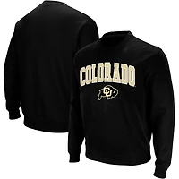 Colosseum Black Colorado Buffaloes Arch & Logo Crew Neck Sweat-shirt pour homme