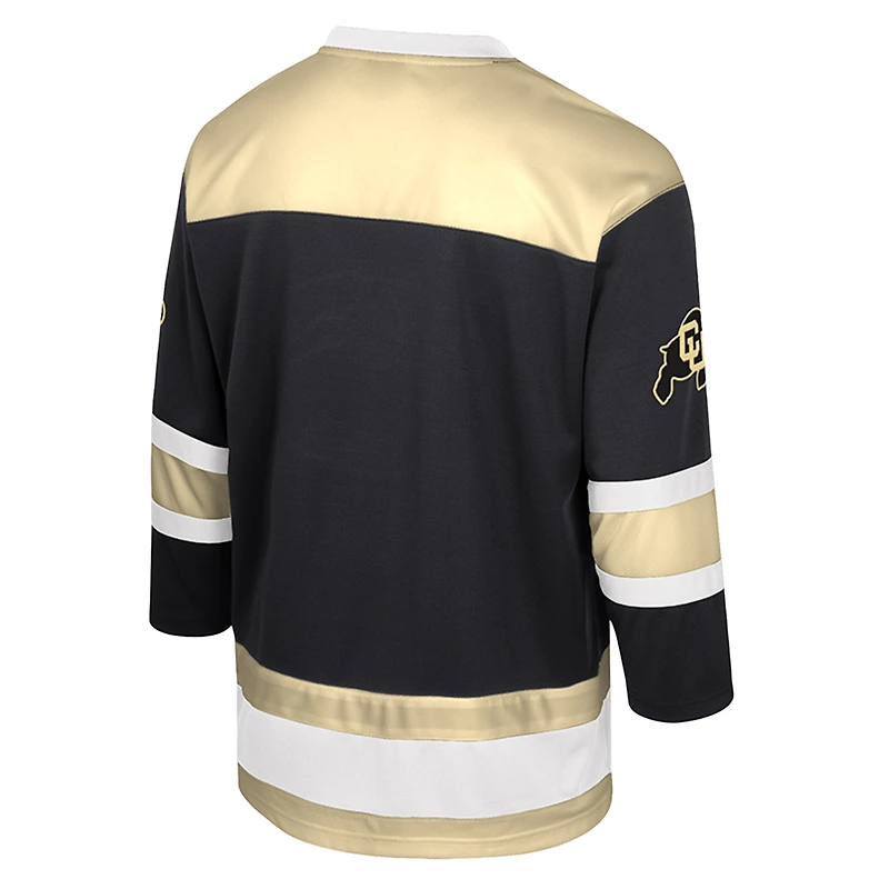 Men's Colosseum  Black Colorado Buffaloes Athletic Machine Fashion Hockey Jersey