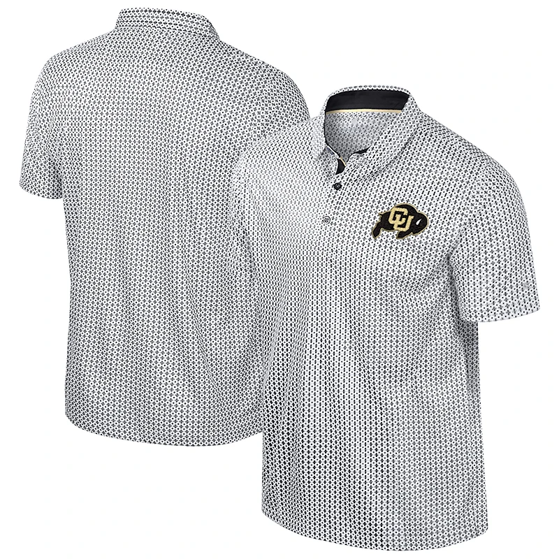 Men's Colosseum Black Colorado Buffaloes Big & Tall Marty Rival Polo