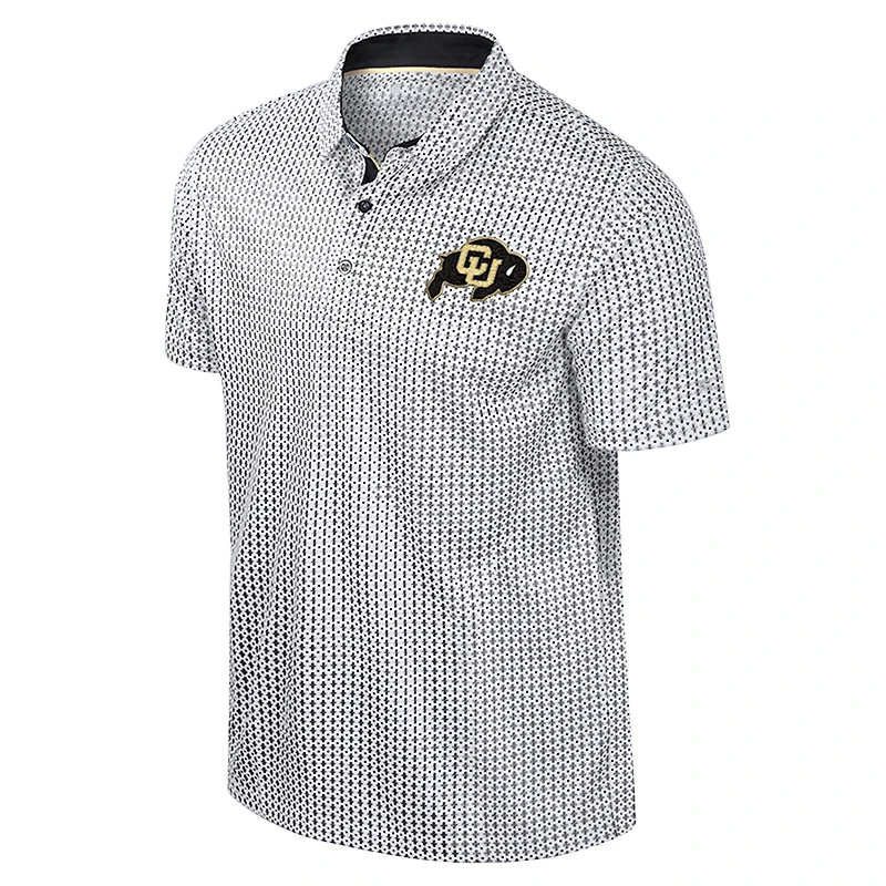 Men's Colosseum Black Colorado Buffaloes Big & Tall Marty Rival Polo