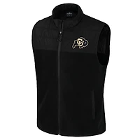 Men's Colosseum  Black Colorado Buffaloes Block The Sun Full-Zip Vest