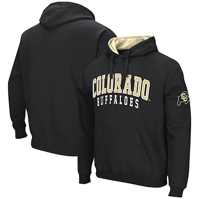 Sweat à capuche double arche Colosseum Black Colorado Buffaloes pour hommes