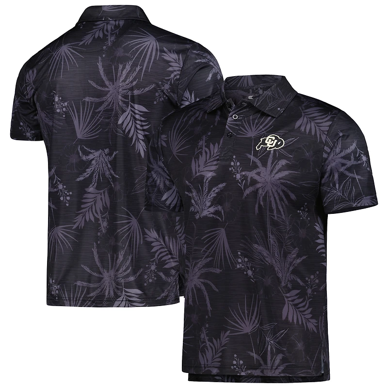 Polo de l'équipe Colorado Buffaloes Palms Colosseum noir pour homme
