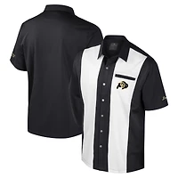 Chemise boutonnée noire pour homme Colosseum Colorado Buffaloes Strike Bowling