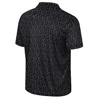 Men's Colosseum Black Colorado Buffaloes Sublimated Golf Polo