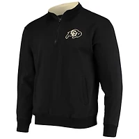 Men's Colosseum Black Colorado Buffaloes Tortugas Logo Quarter-Zip Jacket
