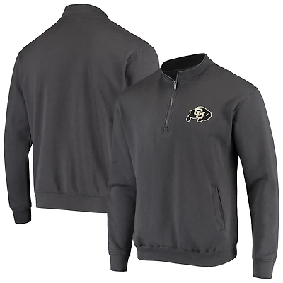 Veste Colosseum Charcoal Colorado Buffaloes Tortugas Logo Quarter-Zip pour homme