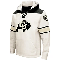 Sweat à capuche lacets Colosseum Cream Colorado Buffaloes 2.0 pour hommes