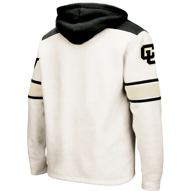 Sweat à capuche lacets Colosseum Cream Colorado Buffaloes 2.0 pour hommes
