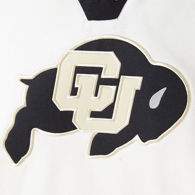 Sweat à capuche lacets Colosseum Cream Colorado Buffaloes 2.0 pour hommes