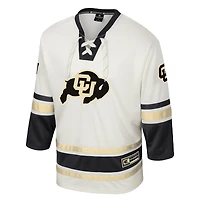Men's Colosseum Cream Colorado Buffaloes Puck Proud Fashion Hockey Jersey