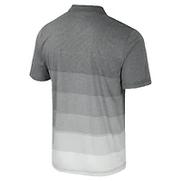 Men's Colosseum Gray Colorado Buffaloes Striped Mesh Polo