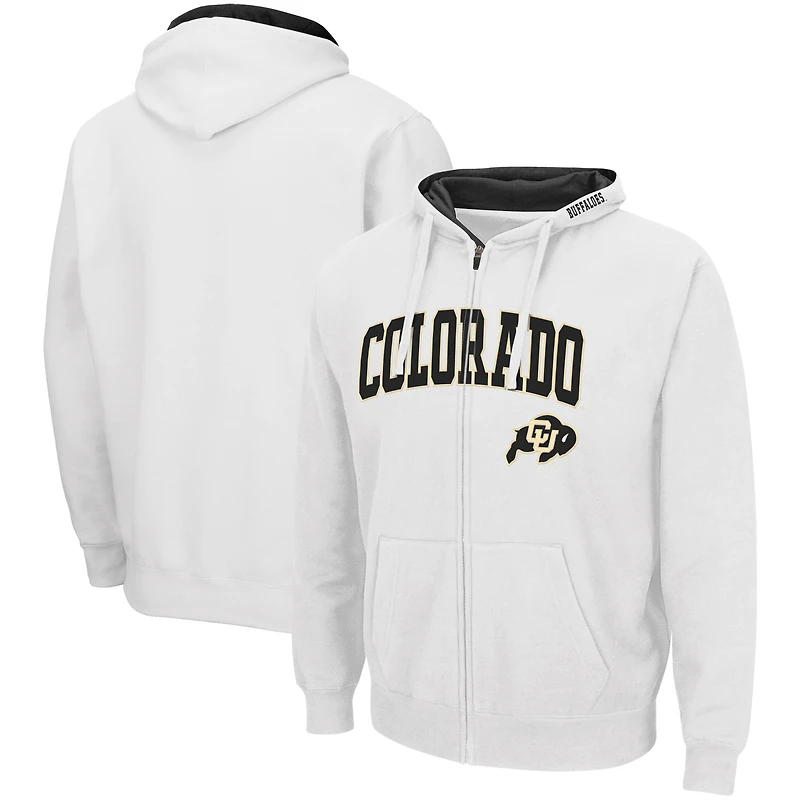 Chandail à capuchon Colosseum White Colorado Buffaloes Arch & Logo 3.0 pour homme