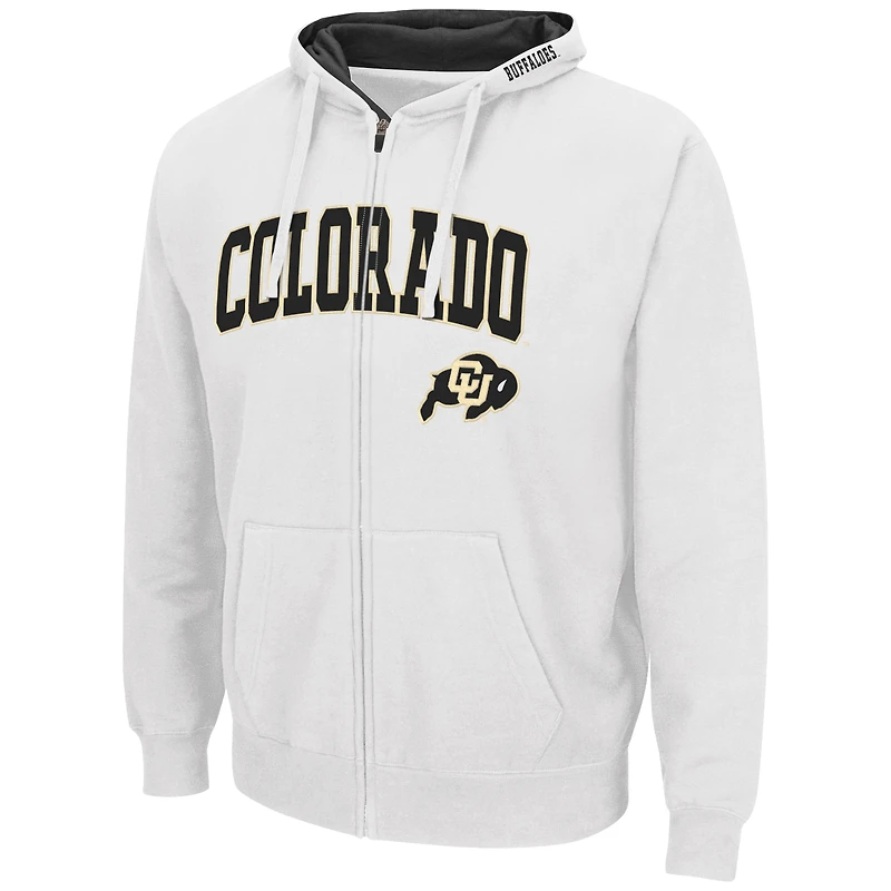 Chandail à capuchon Colosseum White Colorado Buffaloes Arch & Logo 3.0 pour homme